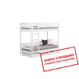 Ліжко двоярусне дерев'яне Естелла Дует 90х200 з 2 ...
