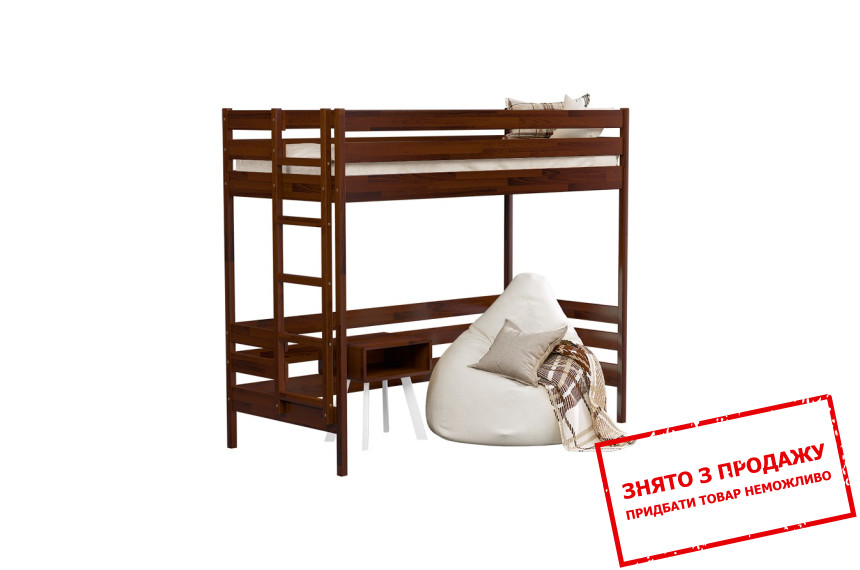 Ліжко двоярусне дерев'яне Естелла Лаос 90х200