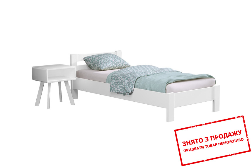 Ліжко дерев'яне (з ламелями) Естелла Рената 120х200 односпальне