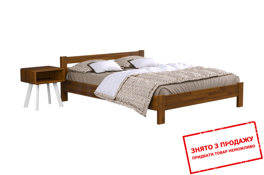 Ліжко дерев'яне (з ламелями) Естелла Рената 160х200 двоспальне