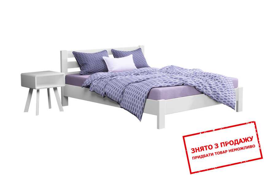 Ліжко дерев'яне (з ламелями) Естелла Рената люкс 180х200 двоспальне