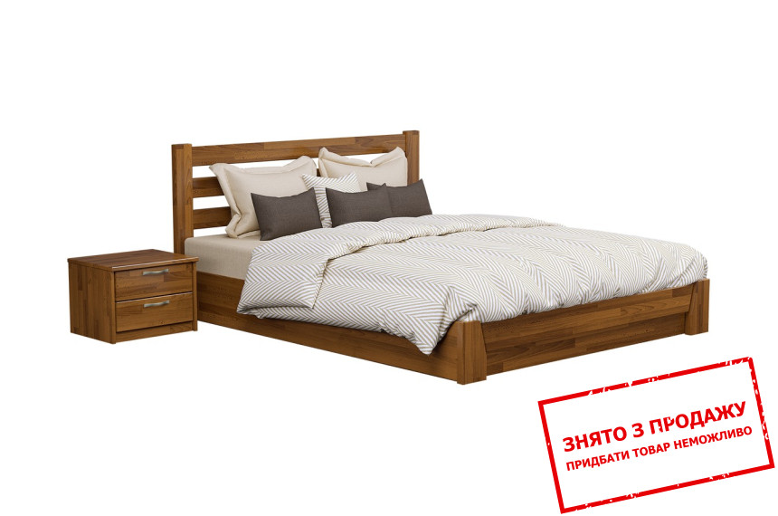 Ліжко дерев'яне (з ламелями) Естелла Селена 120х200 односпальне