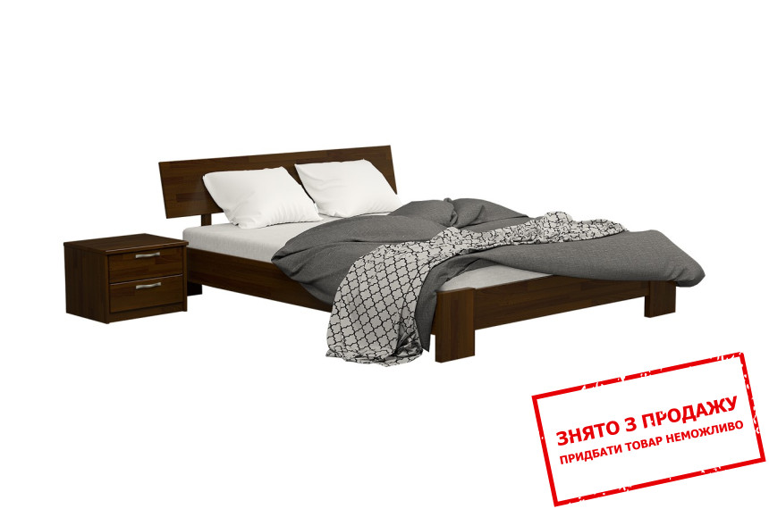 Ліжко дерев'яне (з ламелями) Естелла Титан 120х200 односпальне