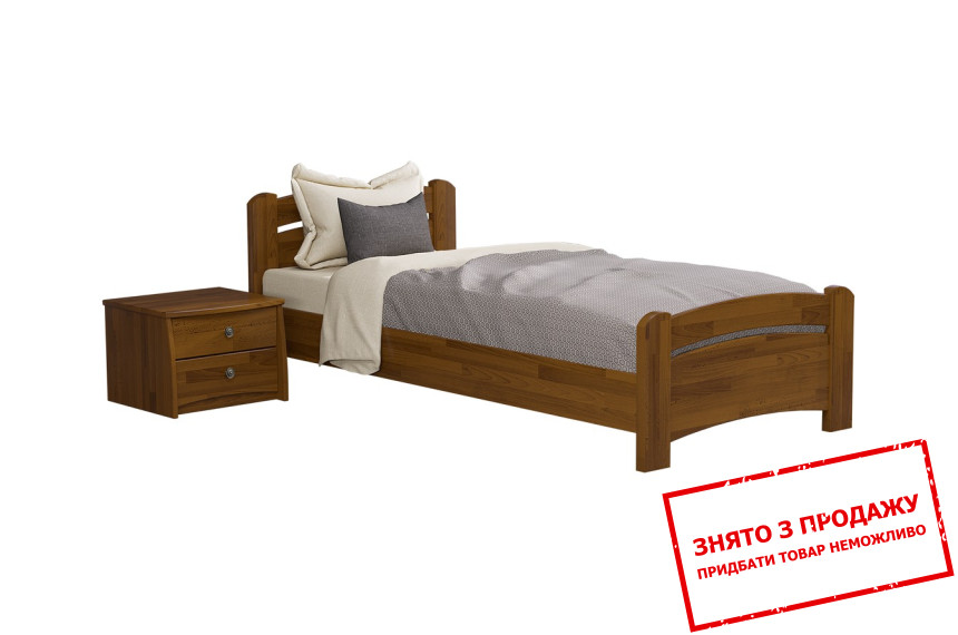 Ліжко дерев'яне (з ламелями) Естелла Венеція 120х200 односпальне