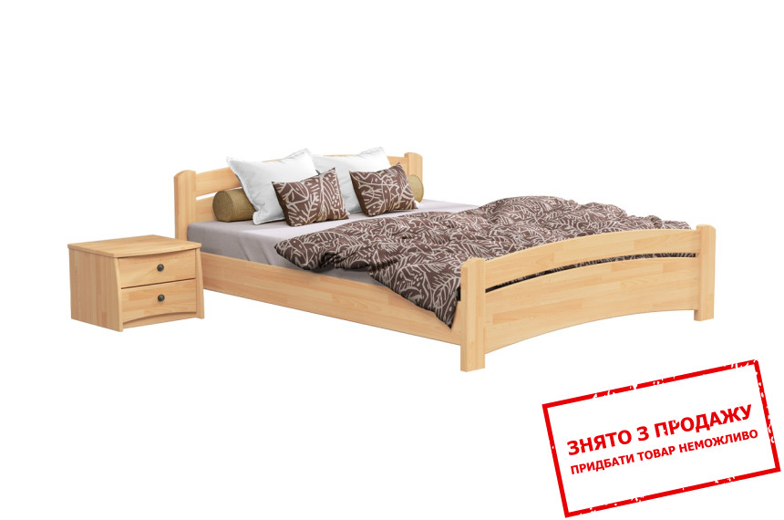 Ліжко дерев'яне (з ламелями) Естелла Венеція 180х200 двоспальне