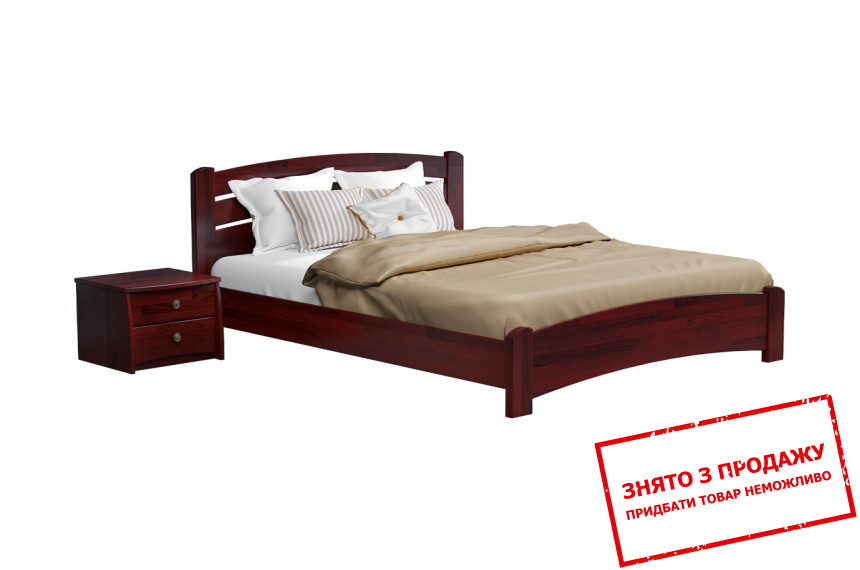 Ліжко дерев'яне (з ламелями) Естелла Венеція люкс 180х200 двоспальне