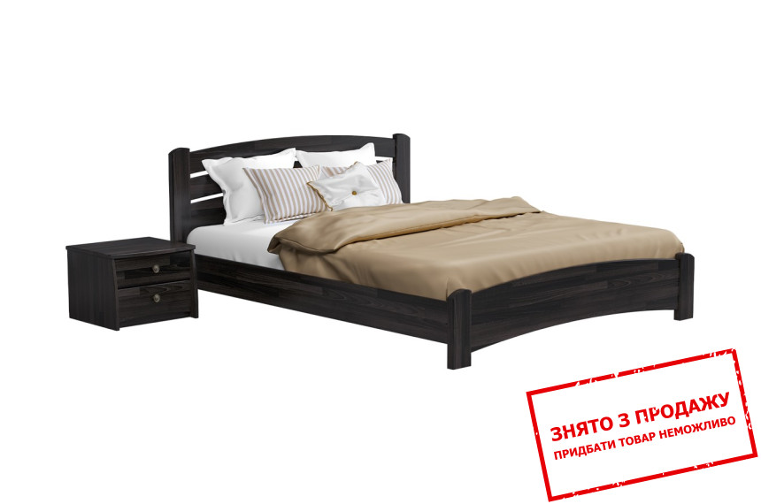 Ліжко дерев'яне (з ламелями) Естелла Венеція люкс 160х200 двоспальне