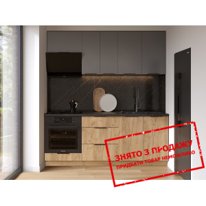 Кухня Лео / Leo 200 зі столешнею MiroMark Білий/ду...