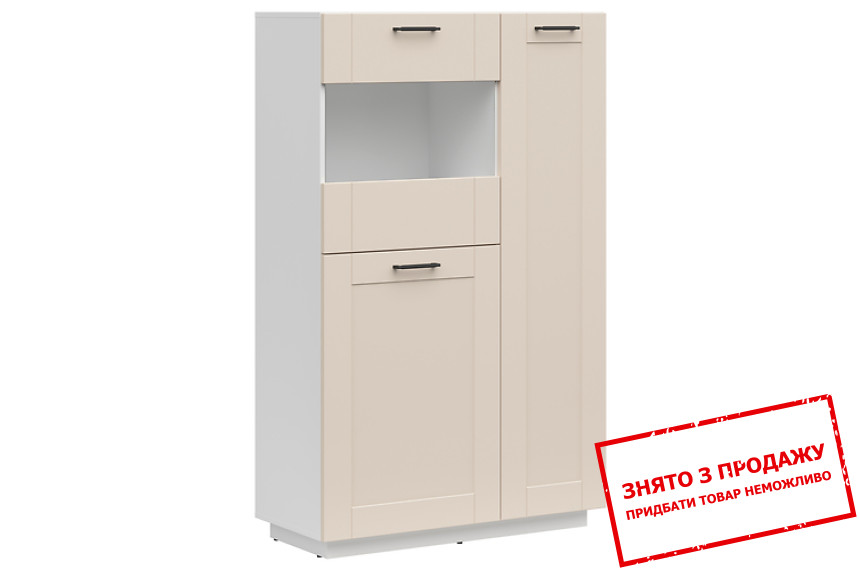 Вітрина FL Smart REG2D1W Білий альпійський/бежевий піщаний BRW