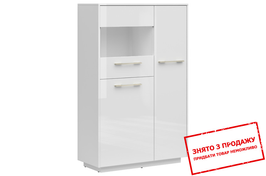 Вітрина FL Smart REG2D1W BLENDY Білий глянець BRW