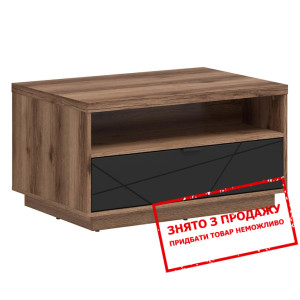 Стіл журнальний Forn LAW1S BRW Дуб делано/чорний м...