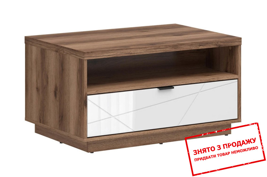 Стіл журнальний Forn LAW1S BRW Дуб делано/білий глянець