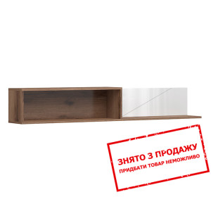 Полиця Forn POL/160 BRW Дуб делано/білий глянець...