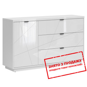 Комод Forn KOM1D3S BRW 1-дверний з 3 шухлядами Біл...