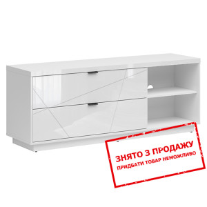 Тумба під ТВ Forn RTV2S BRW з 2 шухлядами Білий гл...