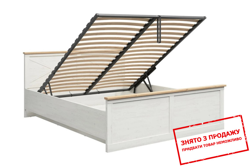 Ліжко (з підйомним механізмом) LOZ/180 Frija BRW Сосна андерсен білий/дуб артизан