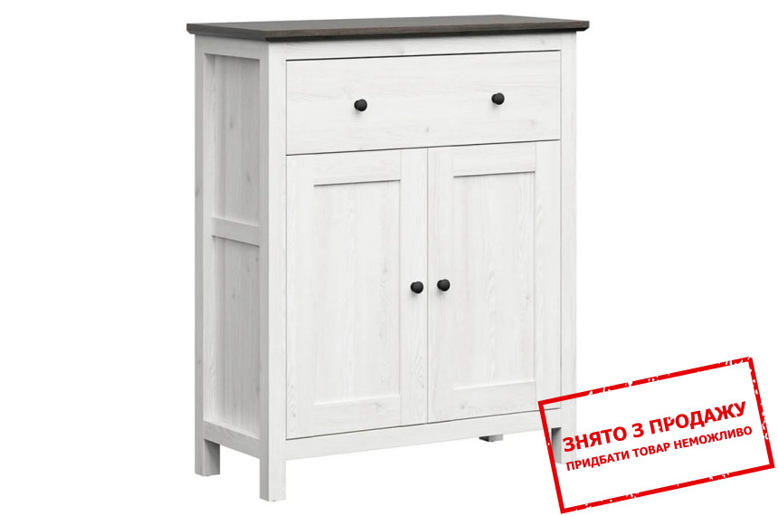 Комод Hesen KOM2D1S BRW 2-дверний з 1 шухлядою Модрина сібіу світла/сосна ларіко