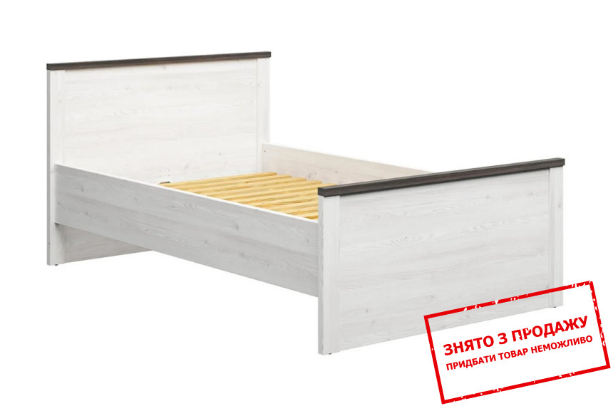 Ліжко (каркас) Hesen LOZ/120 BRW односпальне Модрина сібіу світла/сосна ларіко