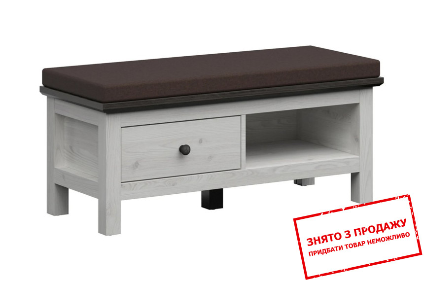 Тумба для взуття Hesen SFK1S/5/10 BRW з 1 шухлядою Модрина сібіу світла/сосна ларіко