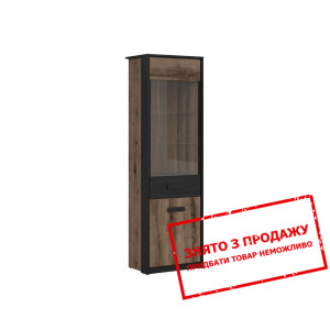 Вітрина Kassel REG1D1W BRW 2-дверна Дуб монастері/...