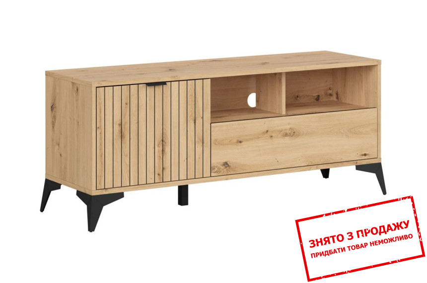 Тумба під ТВ Lamea RTV1D1S BRW 1-дверна з 1 шухлядою Дуб артизан