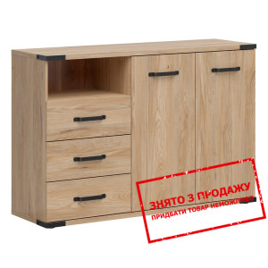 Комод Lara KOM2D3S BRW 2-дверний з 3 шухлядами Ясе...