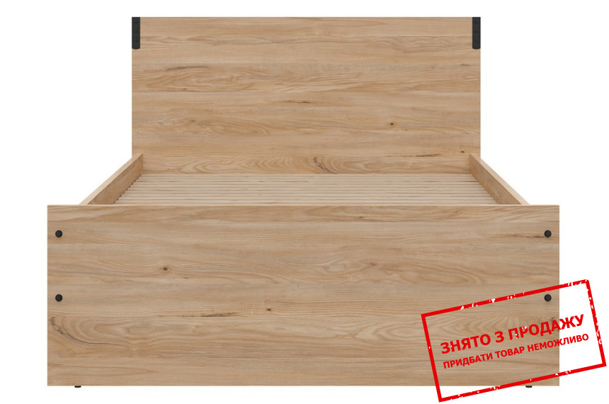 Ліжко (каркас) Lara LOZ/120 BRW односпальне Ясен білоруський