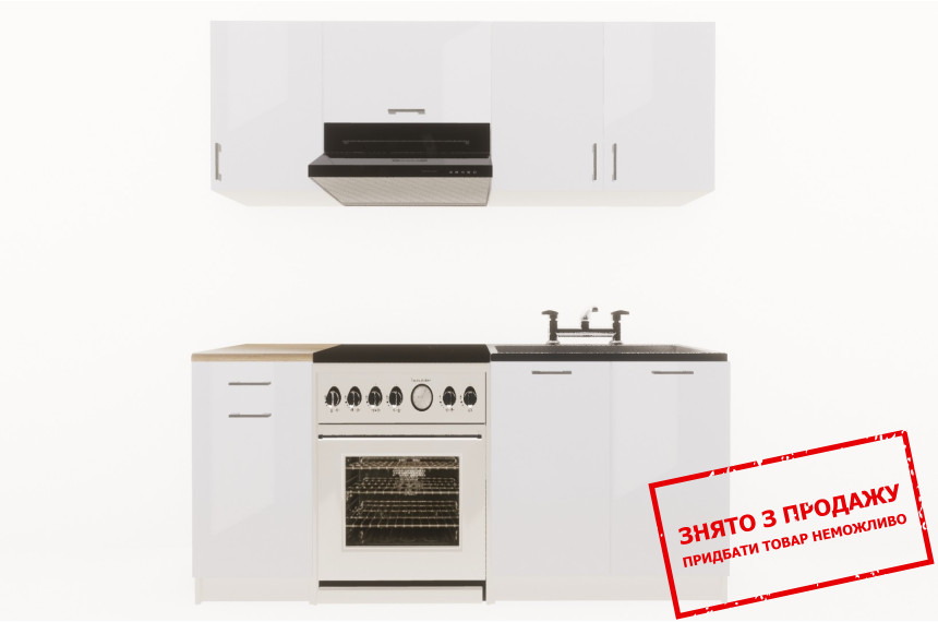 Кухня Layman EcoModel 180 Білий блиск/Білий блиск