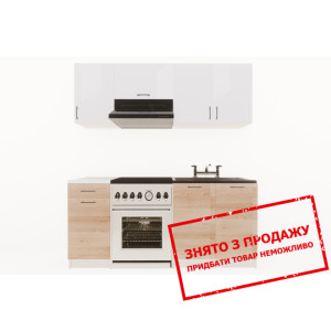 Кухня Layman EcoModel 180 Білий блиск/Дуб артизан...