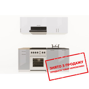 Кухня Layman EcoModel 180 Білий блиск/Сірий блиск...