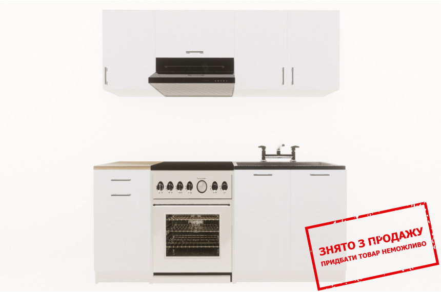 Кухня Layman EcoModel 180 Білий мат/Білий мат