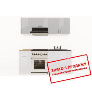 Кухня Layman EcoModel 180 Сірий блиск/Білий блиск...