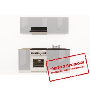 Кухня Layman EcoModel 180 Сірий блиск/Сірий блиск...