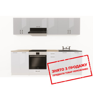 Кухня Layman EcoModel 240 Сірий блиск/Білий блиск...