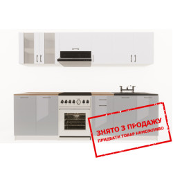 Кухня Layman EcoModel білий мат/сірий блиск