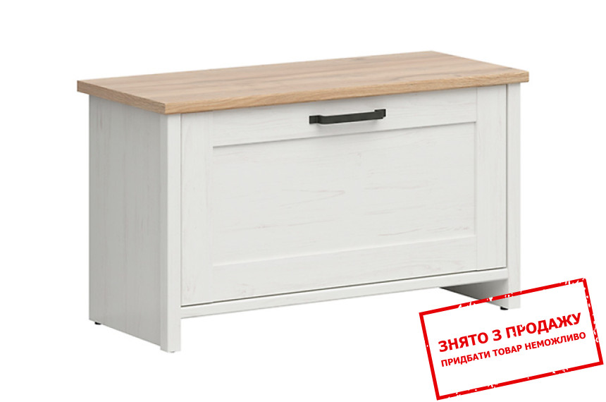 Тумба для взуття Loksa SFK1D BRW 1-дверна Сосна андерсен білий/дуб грандсон