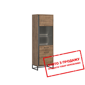 Вітрина Luton REG1D1W/20/7/P BRW 2-дверна права Ду...