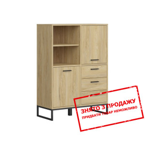 Стелаж Ramla REG2D3S/U BRW 2-дверний з 3 шухлядами...