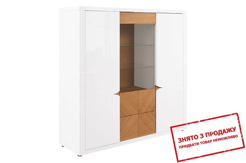 Вітрина Rovika REG2D1W1S BRW