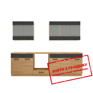 Кухня Semi Line 260 Чорний вулканічний/Дуб ревеал ...