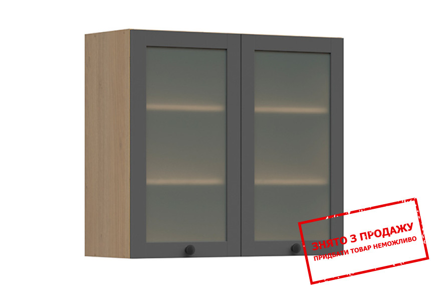 Вітрина навісна Semi Line G-80/72-LV/PV графит BRW