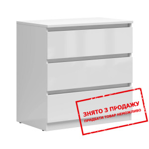 Комод Tetrix KOM3S BRW з 3 шухлядами Білий...