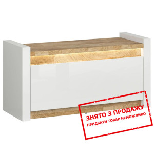 Тумба для взуття Alameda SFK1K BRW 1-дверна Білий ...