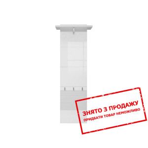 Вішалка Flames PAN/15/5 BRW настінна Білий/білий г...