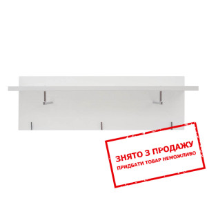Вішалка Flames PAN/3/9 BRW настінна Білий/білий гл...