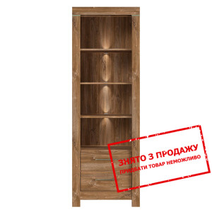 Стелаж Gent REG2S/20/7 BRW відкритий з 2 шухлядами...