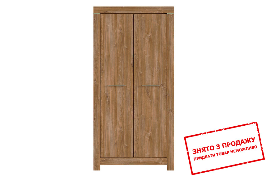 Шафа для одягу Gent SZF2D/20/10 BRW 2-дверна Дуб стірлінг