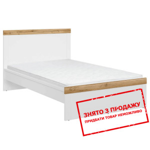 Ліжко (каркас) LOZ/120 Holten BRW Білий/білий глян...