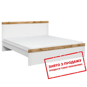 Ліжко (каркас) LOZ/180 Holten BRW Білий/білий глян...