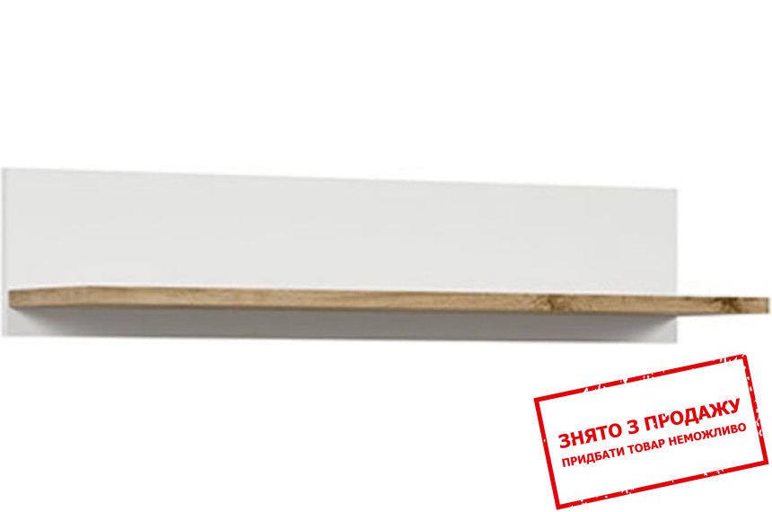 Полиця Holten POL106 BRW Білий/білий глянець